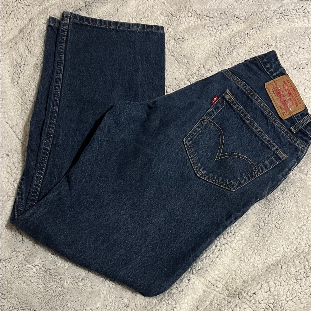 Levi's Men's Dark Indigo Straight Jeans